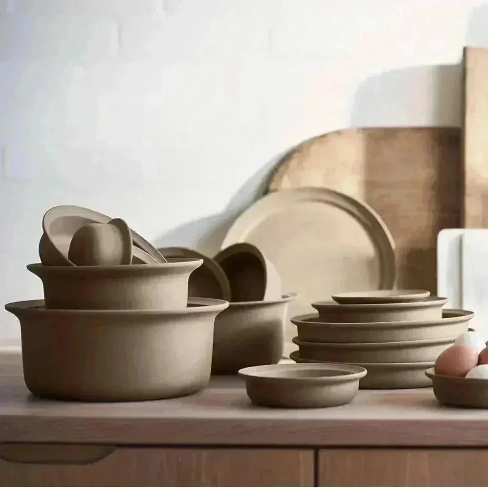 The Pampered Chef Family Dome Baker Heritage Collection Stonewear Baking Bowl
